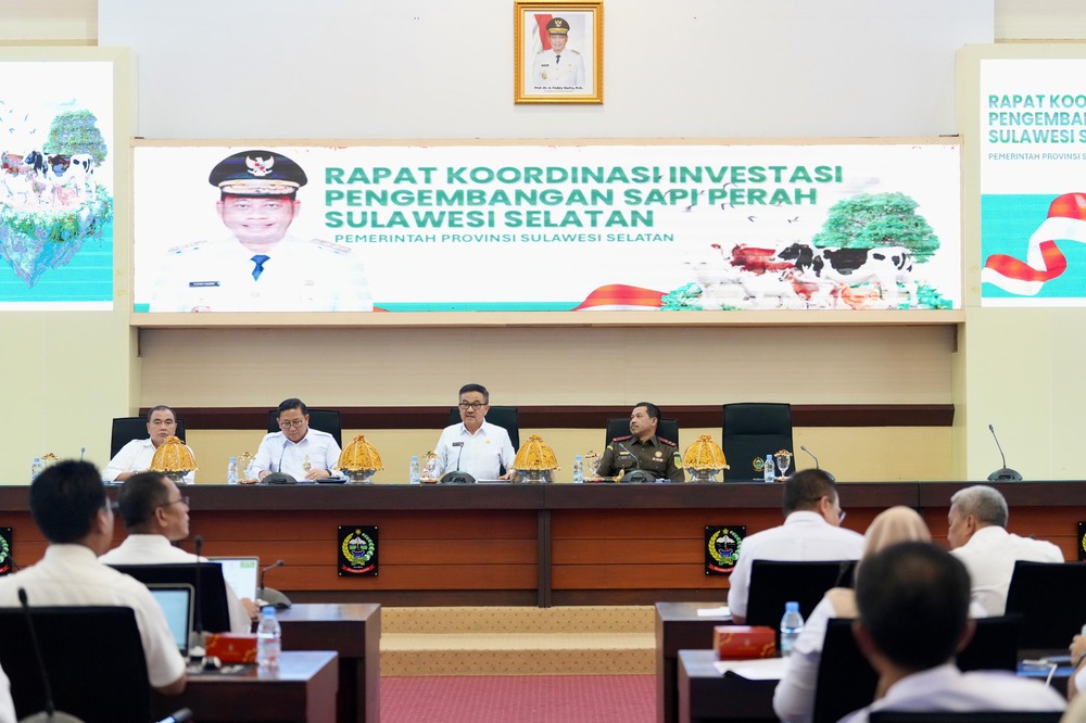 Pemprov dan Kementan Bahas Investasi Pengembangan Lahan Sapi Perah di Sulsel