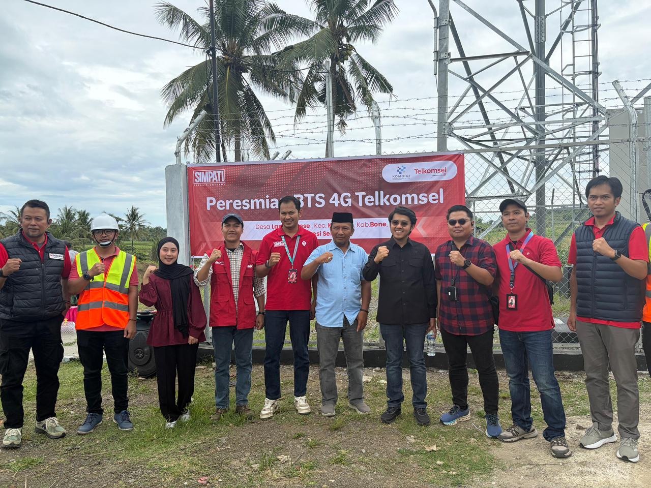 Telkomsel Perluas Jaringan Digital, Enam BTS 4G Resmi Beroperasi di Bone dan Soppeng