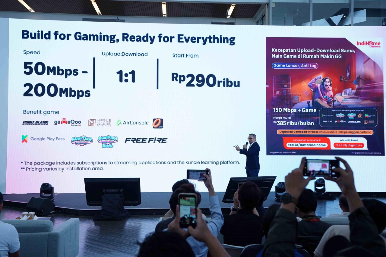 Telkomsel-Nuon Luncurkan IndiHome Gamer Full 1:1 Speed, Harga Mulai Rp290 Ribu